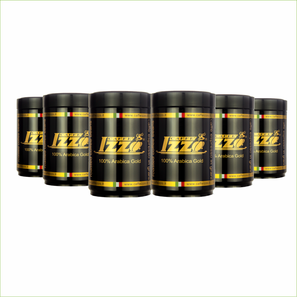 Izzo Gold koffiebonen 100% Arabica 6x 250 gram - 