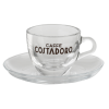 Costadoro espresso kop en schotel glas - 