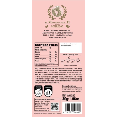 Bosvruchten - il Monde del Te 100 stuks - 