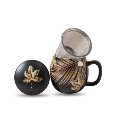 Il mondo del te - Theemok zwart met goud - 