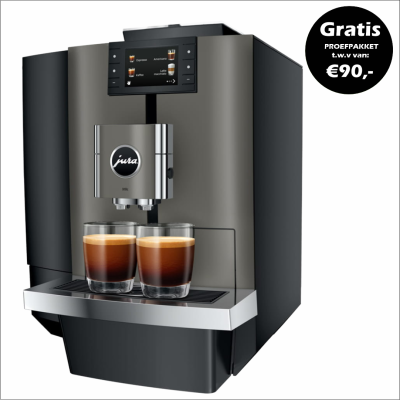 JURA X10C Dark Inox + Gratis Proefpakket + Gratis Geïnstalleerd.