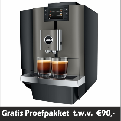 JURA X10C Dark Inox + Gratis Proefpakket + Gratis Geïnstalleerd.