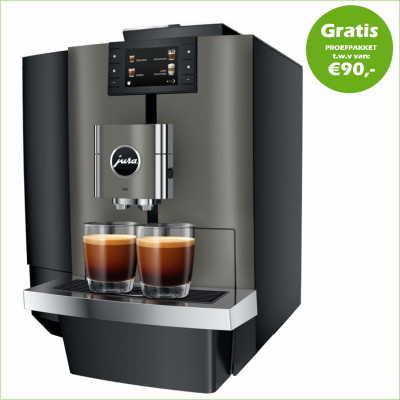 JURA X10C Dark Inox + Gratis Proefpakket + Gratis Geïnstalleerd.