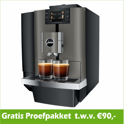 JURA X10C Dark Inox + Gratis Proefpakket + Gratis Geïnstalleerd.