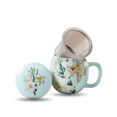 Luxe thee set lichtblauw