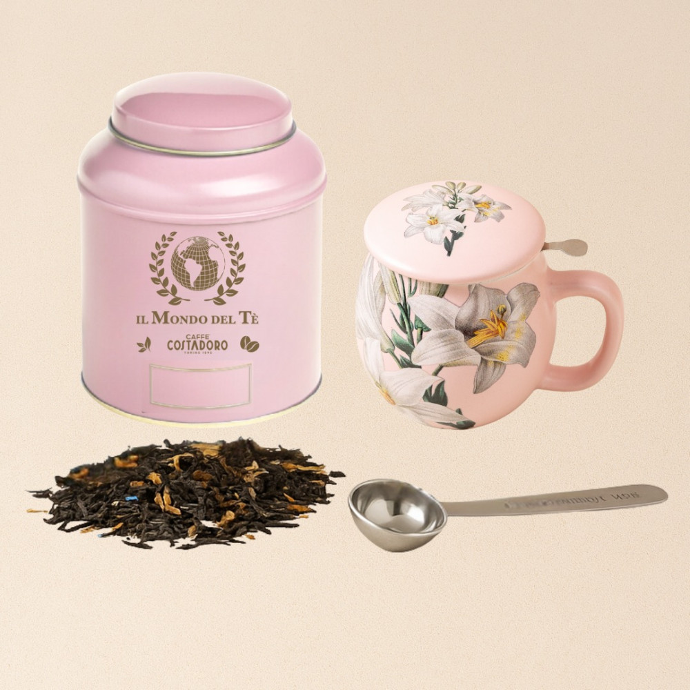 Luxe thee set roze compleet