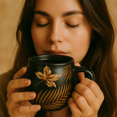 Il mondo del te - Theemok zwart met goud