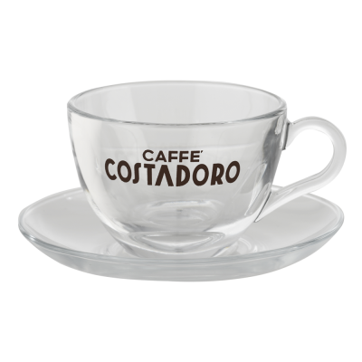 Set van 2 cappuccino kop en schotel - 